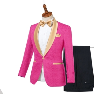 HD258 Trajes <span class=keywords><strong>de</strong></span> <span class=keywords><strong>hombre</strong></span> 2 piezas Chal Solapa Nueva moda Homme <span class=keywords><strong>Matrimonio</strong></span> Novio Boda Desgaste Terno Masculino Slim Fit - Product Image 2