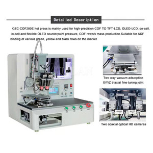 Machine de collage à chaud de câble flexible LCD GZC-COF280F pour <span class=keywords><strong>iPhone</strong></span> pour Samsung Huawei COF à TFT-LCD OLED-LCD de récupération - Product Image 5