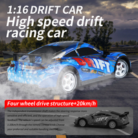 ELI TOYS Voiture de course RC 4x4 1:16 2.4G haute vitesse, véhicule télécommandé de drift avec télécommande pour enfants