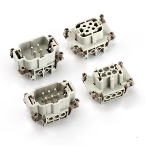 Conector de Alta Resistencia BYLJQ con Cubierta Lateral Superior <span class=keywords><strong>Inter</strong></span> HE-004 de 6 Pines 16A IP65, Enchufe Rectangular Industrial con Terminal de Tornillo - Product Image 3