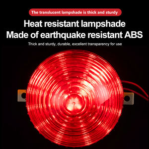 Feu de signalisation stroboscopique 12V 24V 220V LED-3072, voyant lumineux rond clignotant, lampe LED, signal d'avertissement de sécurité, alarme - Product Image 4