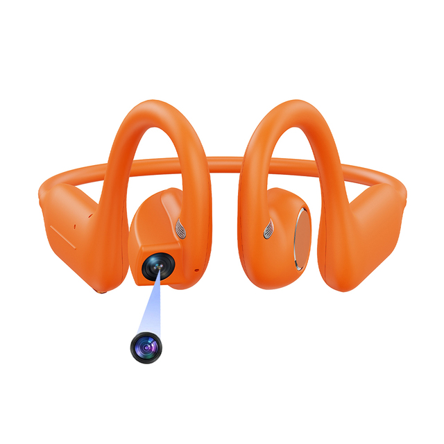 E12 Smart Bone Conduction Ear-hook Headphones 8MP Camera 8GB Video Recording Wireless Low Latency Sport Earphones AI Translation