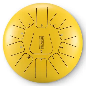 WITWEET XKG 8'' <span class=keywords><strong>Mini</strong></span> Handpan en acier, durable et mignon, petit tambour à langue de Guangdong pour CELLO - Product Image 4