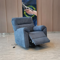 Sillón reclinable eléctrico moderno con control remoto, sillón reclinable para ancianos, sillón de masaje con calefacción y elevación