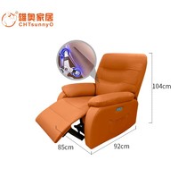 Fauteuil inclinable électrique en cuir pour massage corporel complet, avec structure métallique et design ergonomique, fourni directement par l'usine
