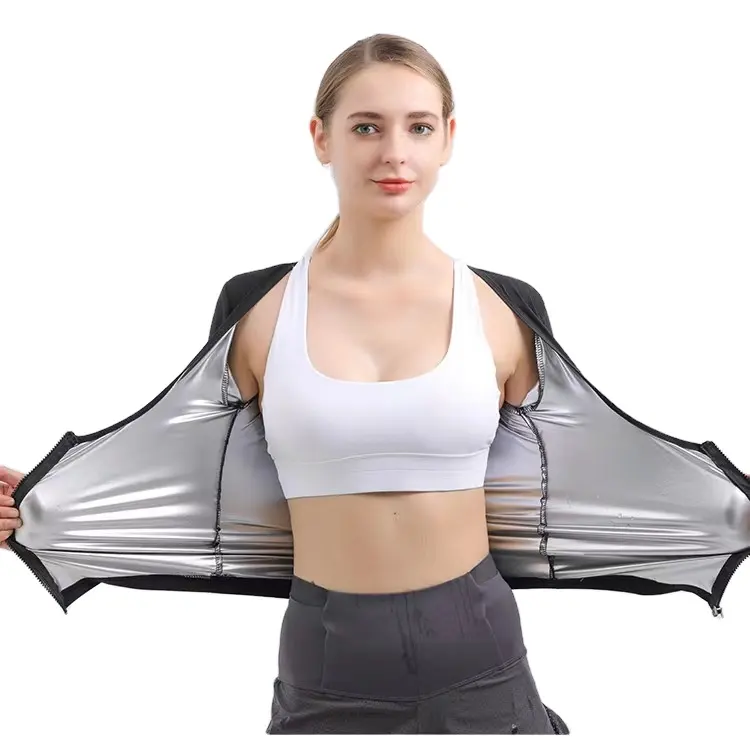 Snbo Sauna pour femmes Sweat Suit Transpiration Workout Top Body Shaper Taille Formateur Gilet