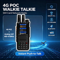 Radio bidirectionnelle analogique GaodaPTT 4G Walkie Talkie R1, portée illimitée, radio POC mondiale, UHF 400-470 MHz, 10 W, interphone national mondial