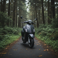 1000W Motorlu Elektrikli Motosiklet Ön Disk Arka Kampana Fren 3.00-10 Tubeless Lastik Yetişkin E Motosiklet