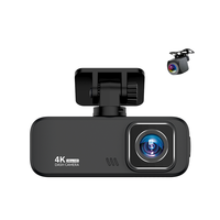 Caméra embarquée 4K réelle avec double objectif (avant 4K, arrière 1K), écran IPS 3,2 pouces, module Wi-Fi intégré et surveillance de stationnement 24h/24