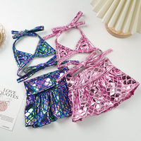 Ensemble de bikini de plage pour animaux de compagnie de style dessin animé classique pour chiens et chats, été frais, polyester écologique, maillot de bain imprimé Teddy personnalisé