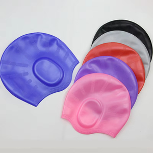 Bonnet de bain universel en silicone haute élasticité pour adultes, imperméable, protection optimale des cheveux longs, vente en gros - Product Image 4
