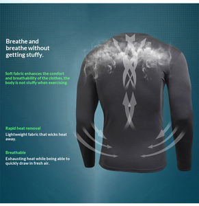 Camiseta Deportiva de Manga Corta para Hombre, de Alta Calidad, Corte Regular, Color Sólido, Elástica, Transpirable y de Secado Rápido - Product Image 2