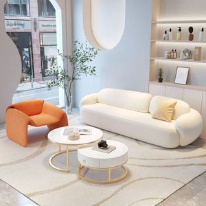 Ensemble de canapés modulaires en tissu anti-griffures pour chats, technologie italienne, pour appartement, réception d'hôtel et petit commerce, rembourrés en éponge - Product Image 3