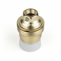 Douille de lampe filetée en cuivre E14 2A 250V, support de lampe robuste pour réparation de lampe DIY et remplacement de plafonnier