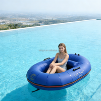 Kayak gonflable portable Hailebao Easy Storage, confortable, en PVC, design escargot, léger, pour la pêche en eau libre, bateau d'extérieur.