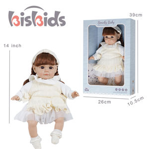 Jouets les plus vendus 2023 14 pouces coton doux bébé poupées vivantes jouet <span class=keywords><strong>Reborn</strong></span> bébé poupées poupée jouet de noël avec chant musical - Product Image 2