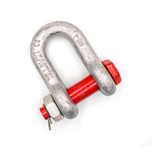 <span class=keywords><strong>G213</strong></span> G215 G2130 G2150 Acier forgé 3/8 1/2 5/8 Manille de grue galvanisée Manille d'arc en D - Product Image 5