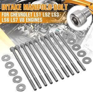 Kit de boulons de collecteur d'admission de voiture en acier inoxydable pour moteurs Chevrolet V8 GEN III IV LSX LS1 LS2 LS3 LS6 LS7 - Product Image 1