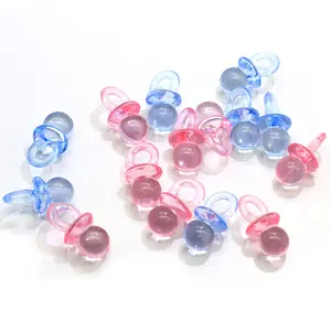 Wholesale beads birthday party-Wholesale Mini Blue Pink Pacifier Beaded Baby Shower Birthday Party For Party Table Game Decoration Wedding Supplies Decor