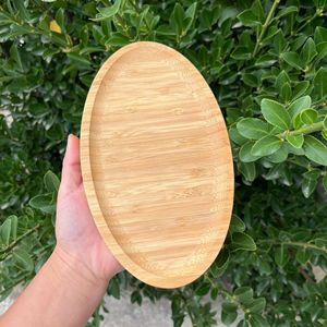 Snoopy And <b>Brothers</b> Bamboo Oval Tray For Fruit Dessert Serving Home Decorative Tray - Product Image 4