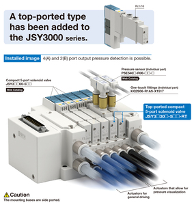 Vanne solénoïde série SMC SY3120 SY3120-4LZD-M5 avec commande à distance RS485 pour air comprimé - Product Image 6