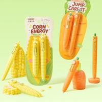 Set Pulpen Gel Lopet Cartoon Jump Carrot Design 92 PCS, Tulisan Halus, Cepat Kering, Tidak Kotorkan Tangan, Tinta Hitam 0.5mm, Pulpen Netral