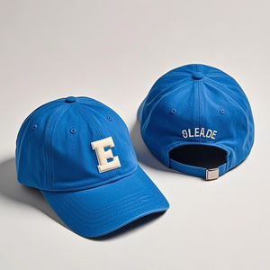 Casquette de baseball brodée bleu foncé personnalisée Chapeaux de baseball réglable Casquette de baseball en vrac pour adultes Sports de plein air - Product Image 1