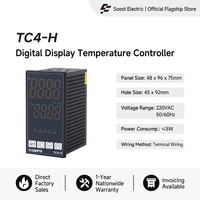 Contrôleur de température numérique TC4H, thermostat PID, double affichage, sortie relais/SSR, régulateur de température de chauffage et de refroidissement