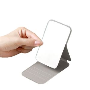 Portable Mini <b>Makeup</b> <b>Mirror</b> Folding Compact Travel <b>Makeup</b> Touch Up <b>Mirror</b> For Women Desktop Use - Product Image 5