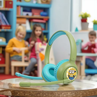 Earphone Nirkabel Profesional Qualcomm Binaural untuk Anak, Pelindung Pendengaran Over-ear, ENC BT 5.5 untuk Bermain, Belajar, dan Tidur
