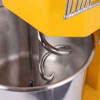 Mixer Spiral 7L Mesin Pengaduk Adonan Peralatan Pembuat Roti Pizza Rumahan 304 Stainless Steel Mixer Adonan Mangkuk Stainless Steel