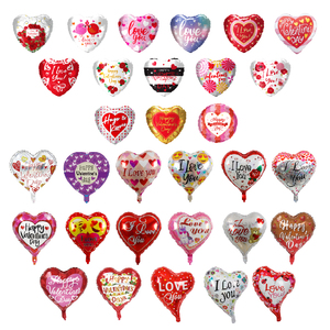 Nuevo estilo oso corazón Banner forma Día de San Valentín globos de papel de aluminio para la decoración del banquete de boda helio inflable amante romántico - Product Image 4