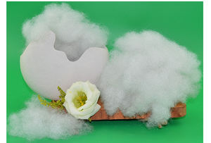 Fibre d'agrafe blanche Hcs en Silicone siliconé, oreiller creux en Fiber de Polyester conjonction, prix d'usine bon marché - Product Image 2