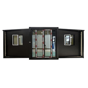 บ้านคอนเทนเนอร์พับได้ ขนาด 20 ฟุต 40 ฟุต แบบขยายได้ สำหรับสำนักงาน ดีไซน์อุตสาหกรรม รูปทรงสี่เหลี่ยมผืนผ้า ความหนามาตรฐาน - Product Image 1