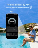 Testeur de qualité de l'eau intelligent avec application WiFi, OEM ODM, mesure de la pH/ORP/température, mise à niveau en ligne OTA, système d'automatisation de piscine