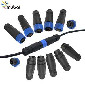 Nhanh chóng tự đẩy khóa kết nối không thấm nước M16 IP67 <span class=keywords><strong>IP68</strong></span> 2 3 4 5 6 8Pin điện <span class=keywords><strong>d</strong></span>ây cáp kết nối cho ngoài trời LED chiếu sáng - Product Image 1