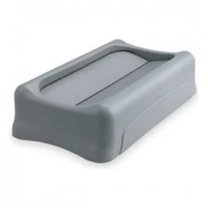 Cestino per Rifiuti Slim Jim Tapa Basculante Grigio 267360GRAY - Product Image 1