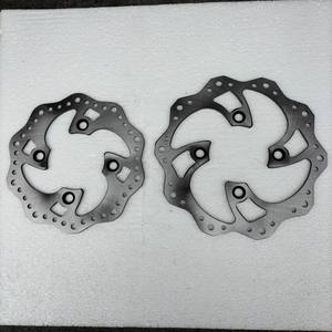 Système de frein à disque de moto tout-terrain 190 mm x 220 mm, disques et plaquettes en acier inoxydable à motifs - Product Image 5