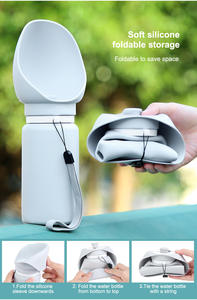 Choice Fun Tragbare Kunststoff Pet Companion Cup Abgerundete Wasser flasche Outdoor <span class=keywords><strong>Travel</strong></span> <span class=keywords><strong>Dog</strong></span> Wassersp ender Aufgeladene Haustier bedarf - Product Image 6