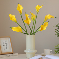 Fleur artificielle de lys calla en EVA au toucher réel Yiwu Hongying, tête unique, fleurs artificielles, décoration de Noël, fête des mères, décoration de la maison, 66 cm