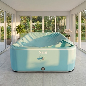 <span class=keywords><strong>Piscine</strong></span> gonflable InflaToGo en PVC de 15 cm d'épaisseur <span class=keywords><strong>avec</strong></span> installation facile et filtre à sable pour utilisation en jardin - Product Image 3