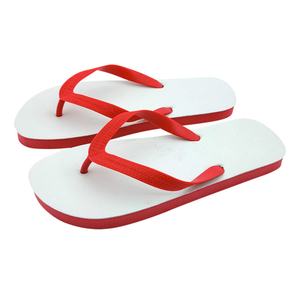 Tongs recyclables à séchage rapide pour hommes, légères, rouges et blanches, sandales de plage, logo personnalisé, pantoufles de loisirs d'extérieur, usine OEM - Product Image 1