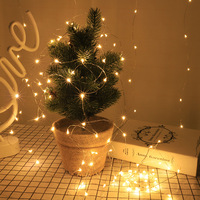 Guirlande d'extérieur imperméable à lumière 100led, féerique, pour jardin, mariage, noël, fête et décoration, fonctionnement à piles, blanc chaud