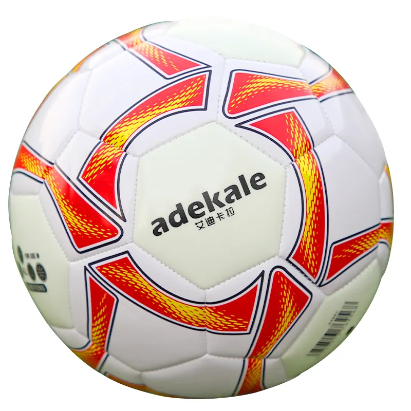 glow in the dark fluorescent soccer ball with Custom logo light up buy different types Street football balls S4001 Red