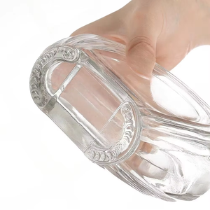 Decantador de <span class=keywords><strong>Tequila</strong></span> y Brandy de Vidrio Flint de Primera Calidad de 520 ml con Tapón de Corcho - Product Image 4