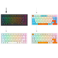 Keyboard Mekanik Portabel 82 Tombol untuk Gamer, Hot Sale 70% Diskon, Compact Gamer Blue Switch