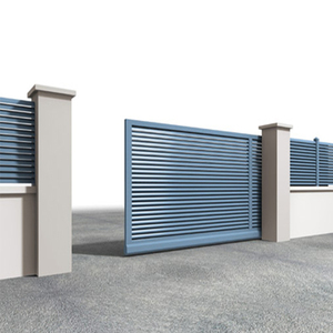 Moderne Aluminium Lamellen Hoofddeur Poorten Huis Villa Externe Ingang Geautomatiseerde Aluminium Glijdende Hekpoort Ontwerpen - Product Image 2