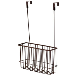 ตะกร้าแขวนเก็บของแบบตาข่าย สีกาแฟ สำหรับตู้ครัว จัดระเบียบขวดเครื่องเทศ ไม่ต้องเจาะ - Product Image 1