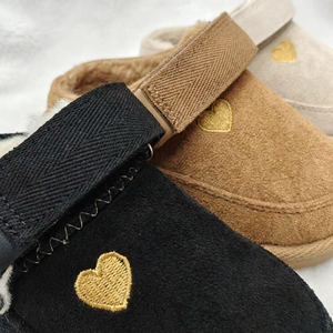 Chaussures d'hiver pour tout-petits, directement de l'usine, faible MOQ (36 paires), motif cœur, pantoufles chaudes en fourrure pour bébés, livraison rapide, chaussures à semelle souple - Product Image 2
