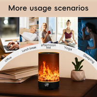Humidificateur intelligent pour machine d'aromathérapie Éclairage d'ambiance LED coloré avec minuterie Parfait pour l'aide au sommeil nocturne